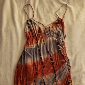 Side Slit Tie Dye Dress